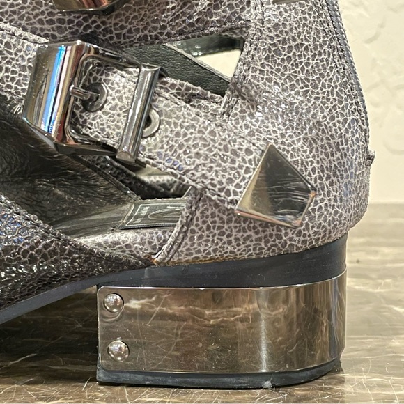 Jeffrey Campbell Everly Two-toned Leather Ankle Boots - Picture 4 of 13